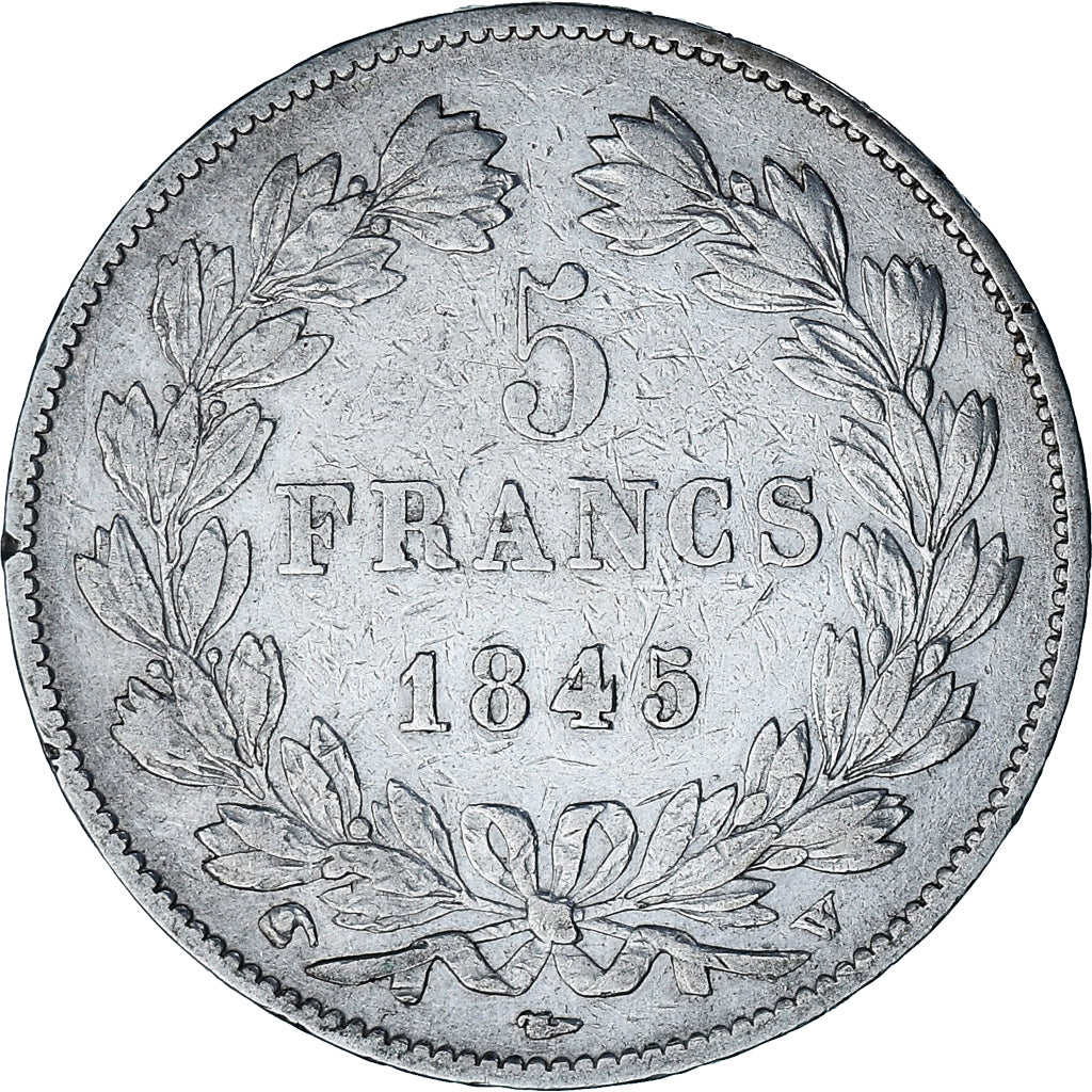 France, 5 Francs, Louis-Philippe, 1845, Lille, Argent, TTB, Gadoury:678a