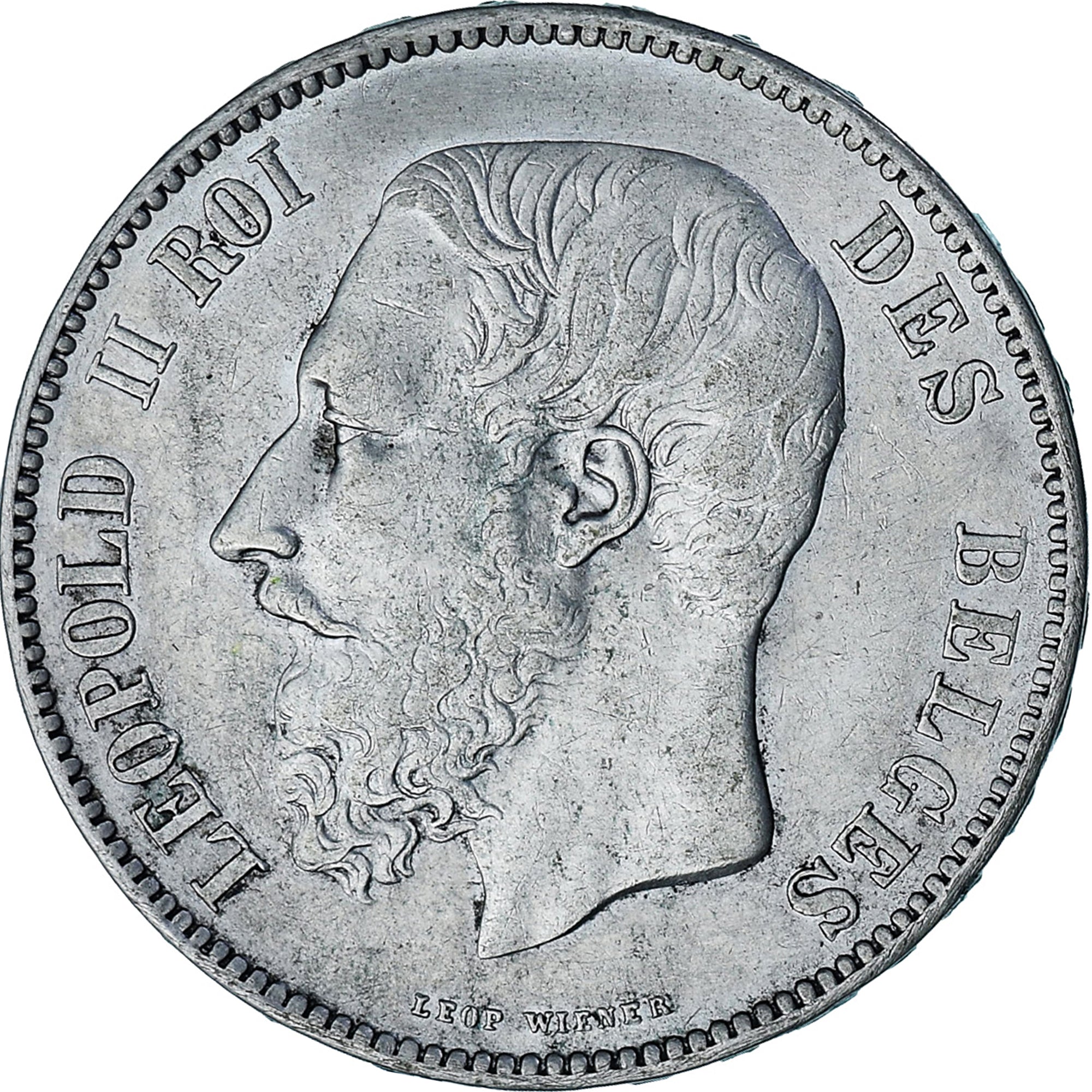 Monnaie, Belgique, Leopold II, 5 Francs, 5 Frank, 1867, TTB, Argent, KM:24