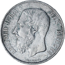 Coin, Belgium, Leopold II, 5 Francs, 5 Frank, 1873, EF(40-45), Silver, KM:24