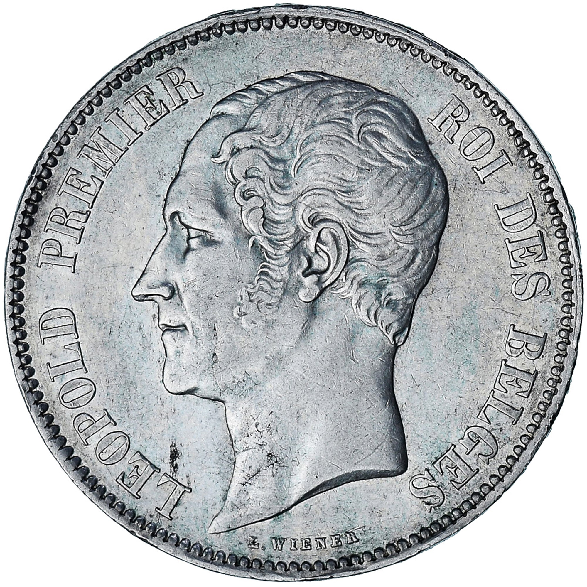 Coin, Belgium, Leopold I, 5 Francs, 5 Frank, 1849, AU(50-53), Silver, KM:17
