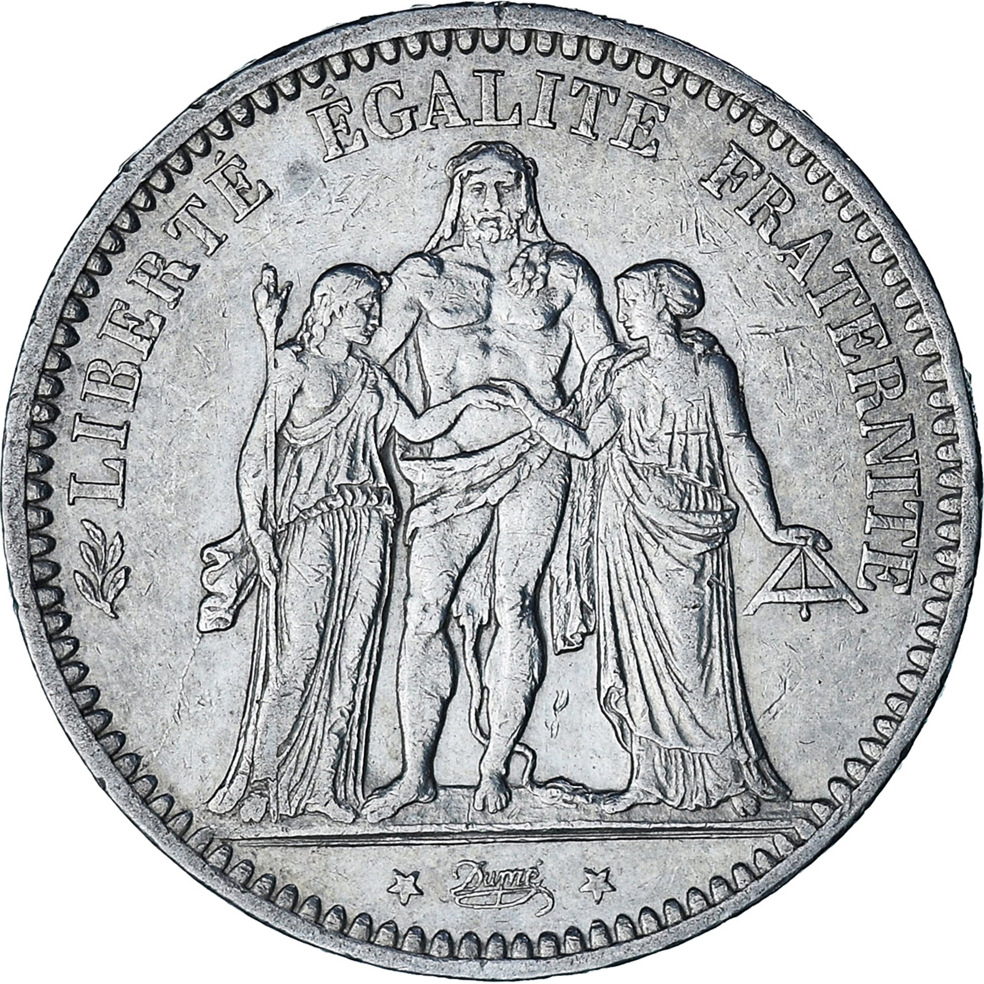 Monnaie, France, Hercule, 5 Francs, 1871, Bordeaux, TB+, Argent, Gadoury:745