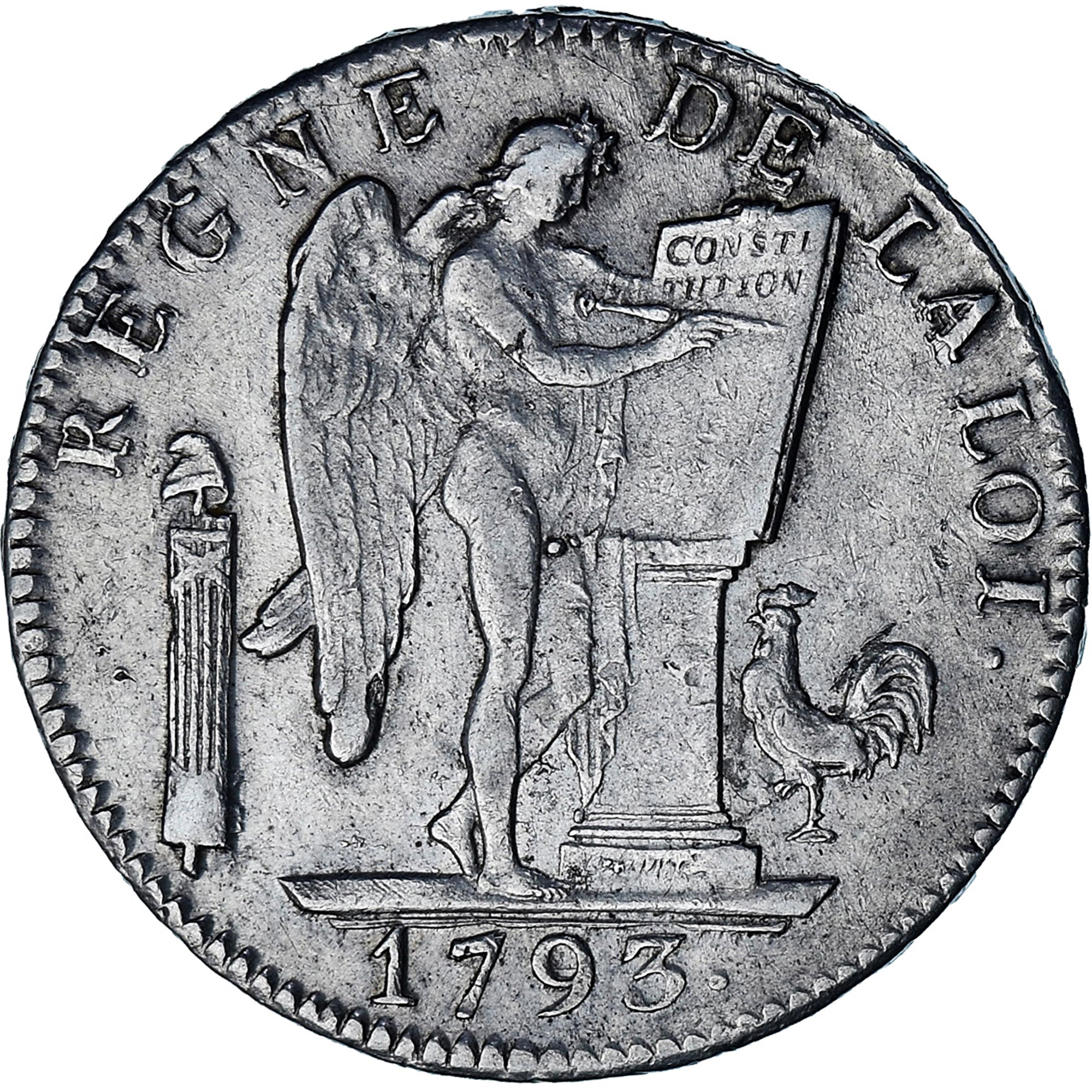 Moneda, Francia, Écu de 6 livres françoise, 6 Livres, 1793, Lille