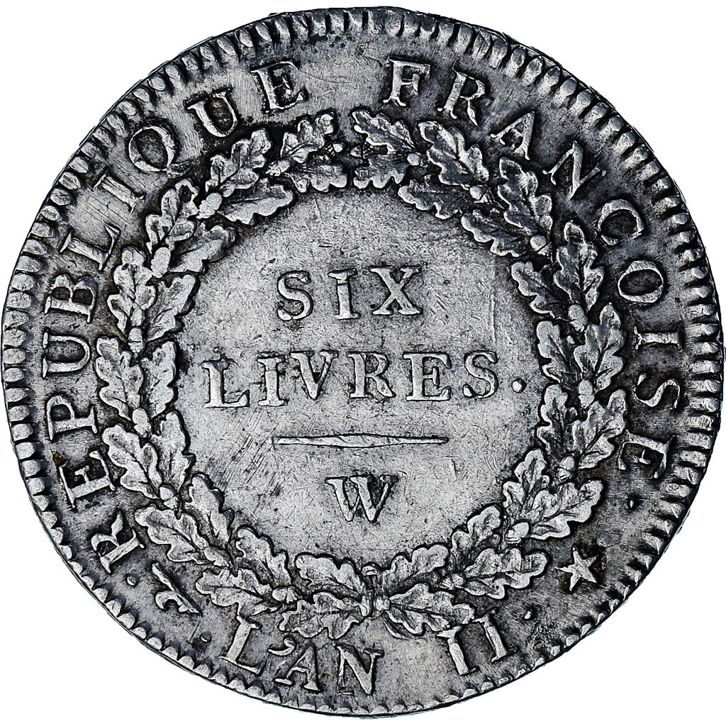 Moneda, Francia, Écu de 6 livres françoise, 6 Livres, 1793, Lille
