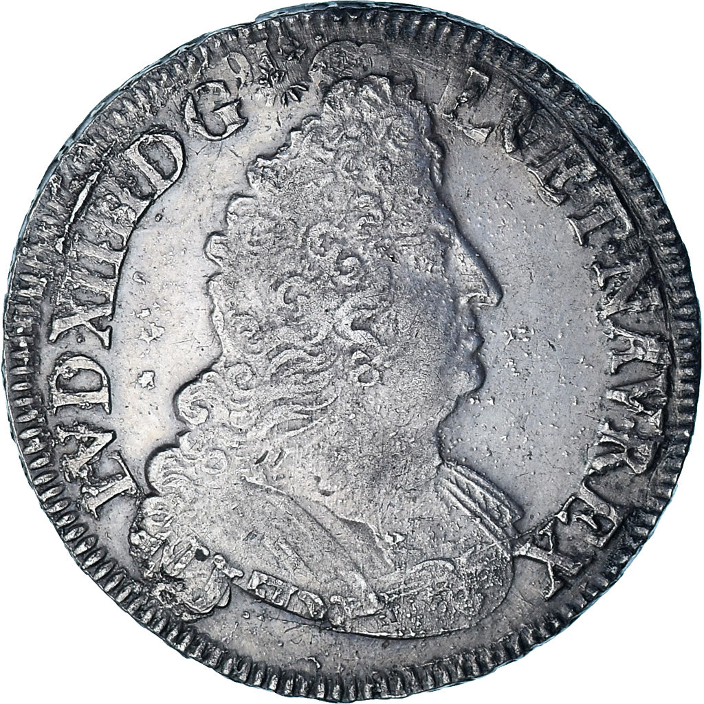 Coin, France, Louis XIV, 1/2 Ecu aux palmes, 1693, Paris, réformé, EF(40-45)
