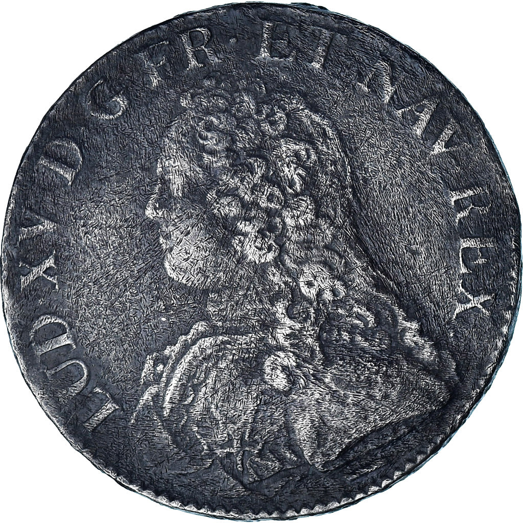 Coin, France, Louis XV, Ecu aux branches d'olivier, 1727, Lille, VF(30-35)