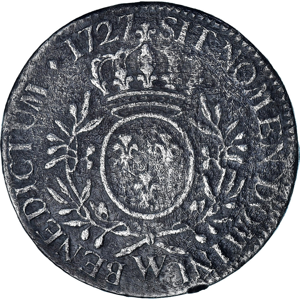 Coin, France, Louis XV, Ecu aux branches d'olivier, 1727, Lille, VF(30-35)
