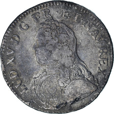 Coin, France, Louis XV, Ecu aux branches d'olivier, 1727, Lyon, var.7/6