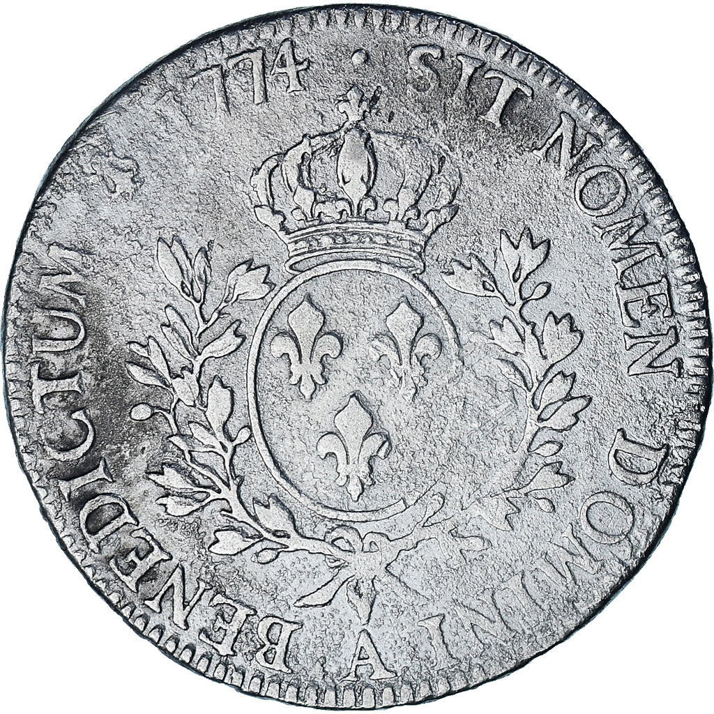 Munten, Frankrijk, Louis XV, Écu à la vieille tête, 1774, Paris, FR, Zilver
