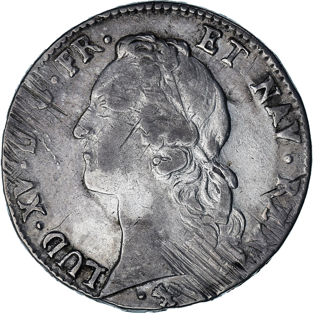 France, Louis XV, Écu au bandeau, 1763, Bayonne, Silver, VF(30-35)