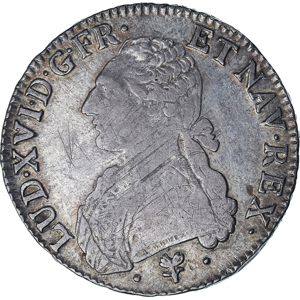 Moneta, Francia, Louis XVI, Ecu aux branches d'olivier, 1786, Bayonne, MB+