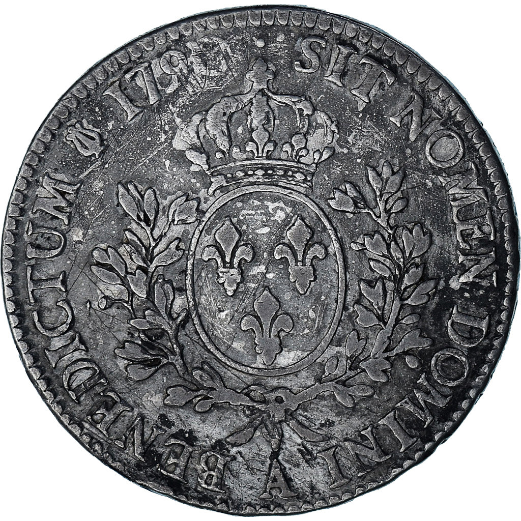 Munten, Frankrijk, Louis XVI, Ecu aux branches d'olivier, 1790, Paris, FR+