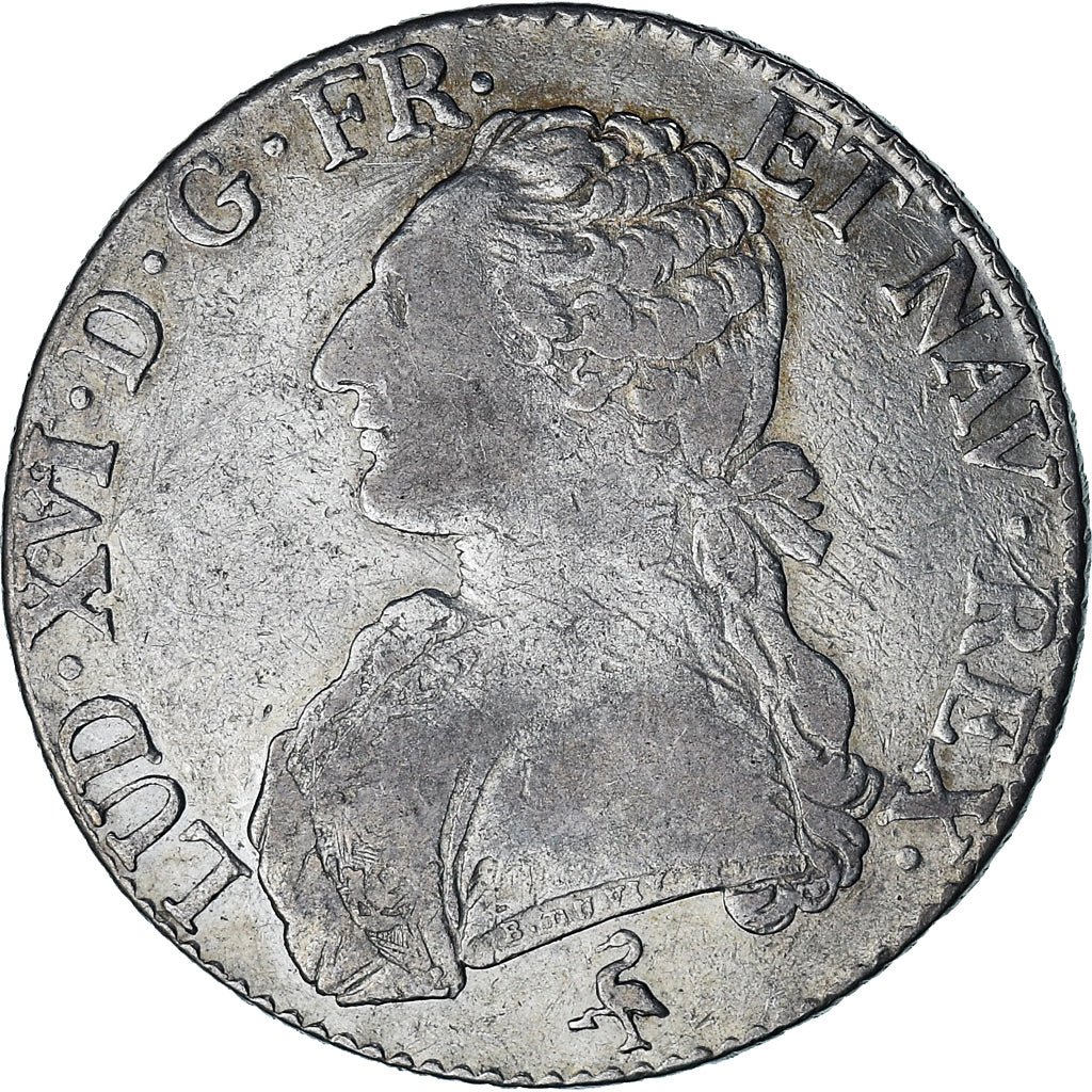 Moneta, Francia, Louis XVI, Ecu aux branches d'olivier, 1781, Paris, MB+