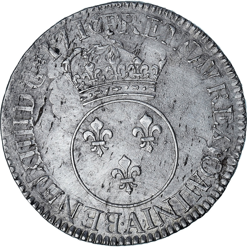 Coin, France, Louis XV, Écu Vertugadin, Ecu, 1716, Paris, réformé, EF(40-45)