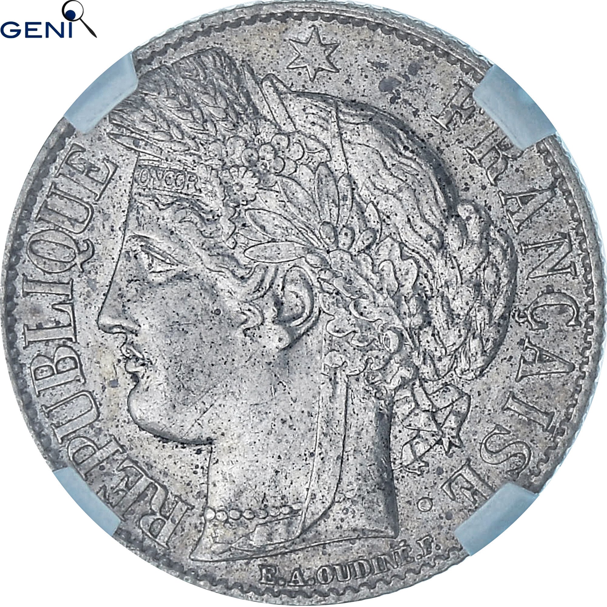 Moneta, Francia, Cérès, Franc, 1895, Paris, GENI, MS62, SPL, Argento