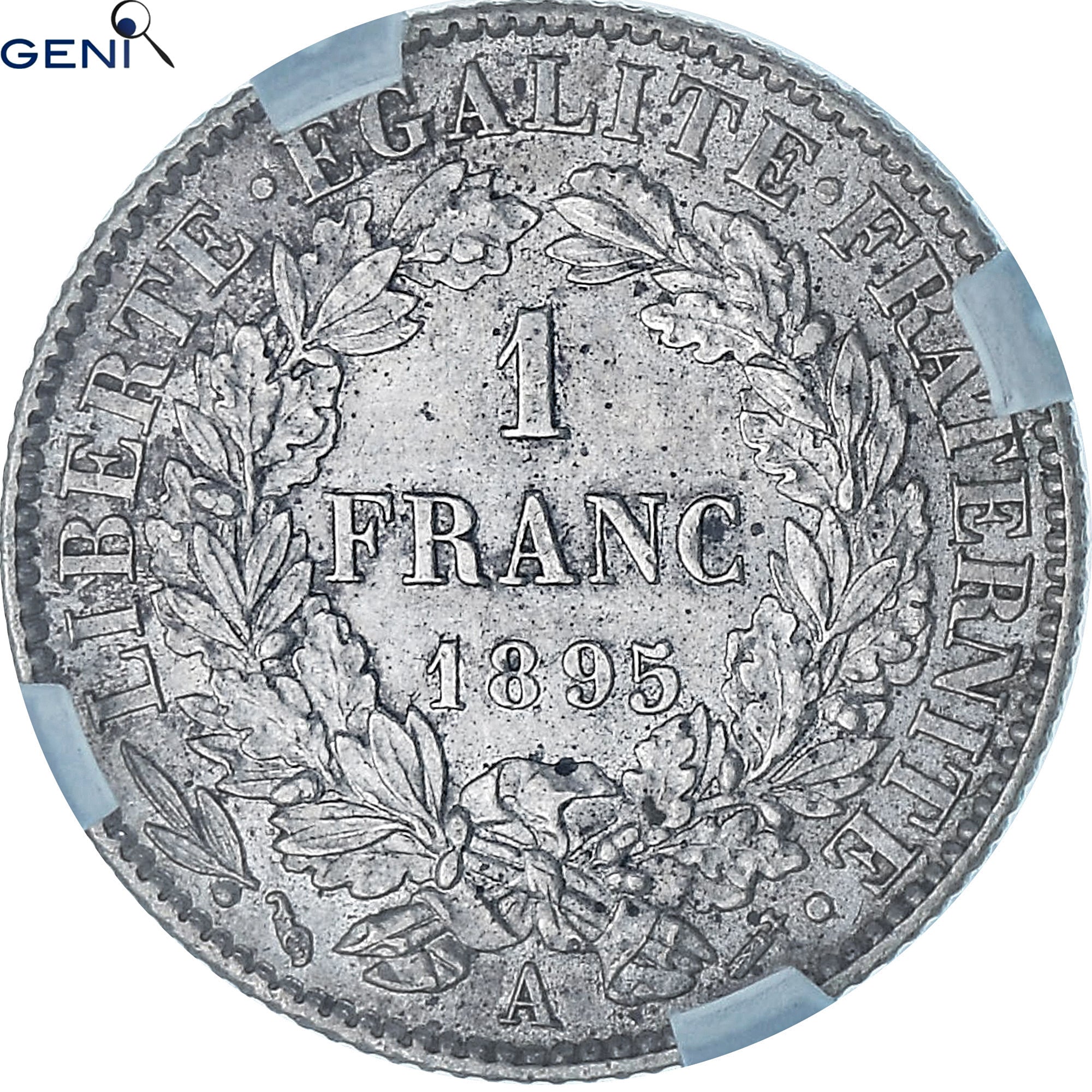 Moneta, Francia, Cérès, Franc, 1895, Paris, GENI, MS62, SPL, Argento