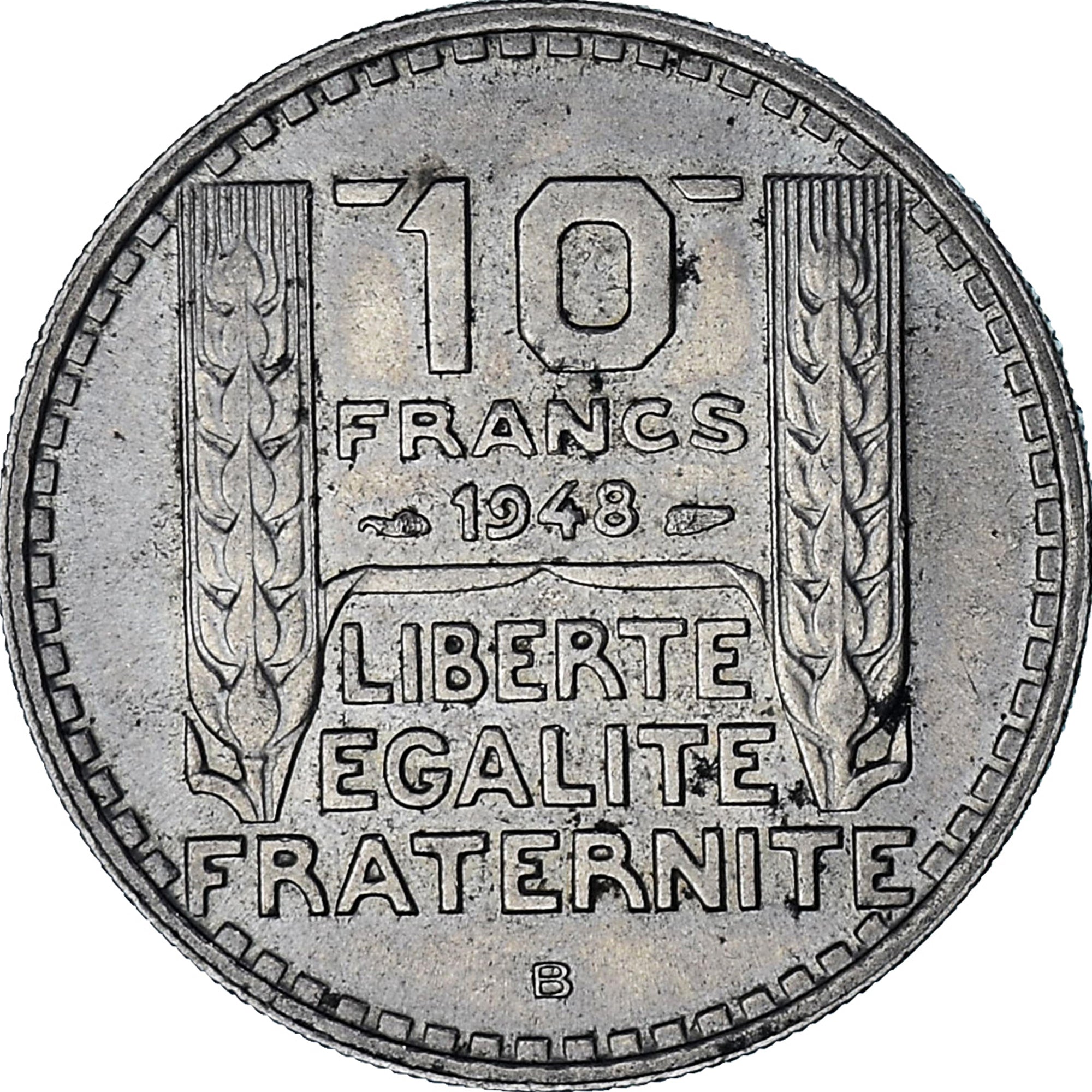 Coin, France, Turin, 10 Francs, 1948, Beaumont - Le Roger, EF(40-45)