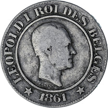 Coin, Belgium, Leopold I, 20 Centimes, 1861, VF(30-35), Copper-nickel, KM:20