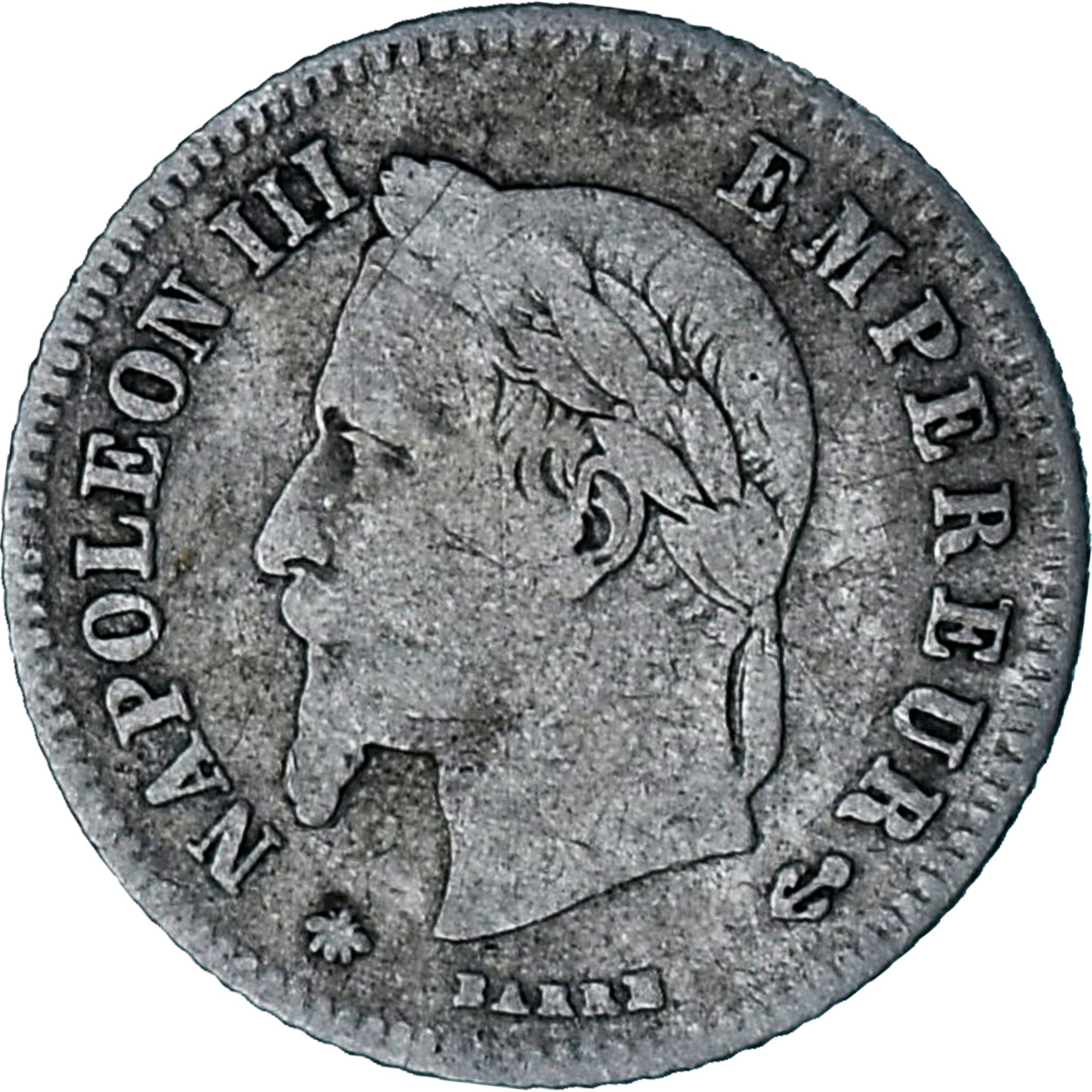 Moneta, Francia, Napoleon III, 20 Centimes, 1866, Paris, MB, Argento, KM:805.1