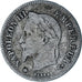 Moeda, França, Napoleon III, 20 Centimes, 1866, Paris, VF(20-25), Prata