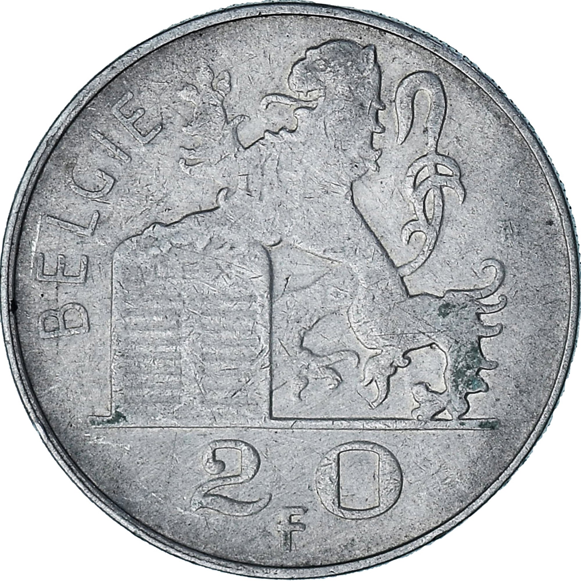 Münze, Belgien, Baudouin I, 20 Francs, 20 Frank, 1953, SS, Silber, KM:141.1
