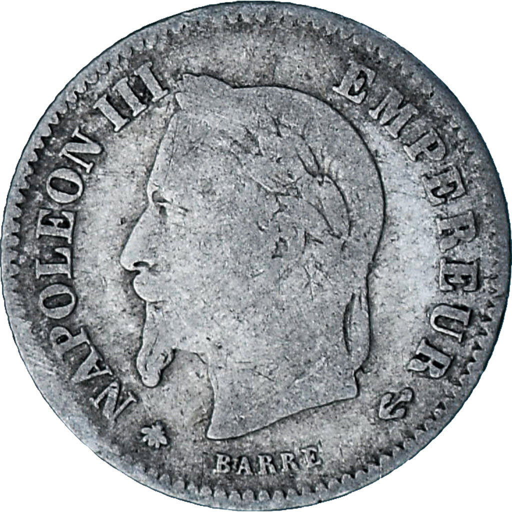 Coin, France, Napoleon III, 20 Centimes, 1867, Paris, VF(30-35), Silver