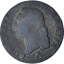 Münze, Frankreich, Louis XVI, Sol ou sou, Sol, 1783, Lille, S, Kupfer
