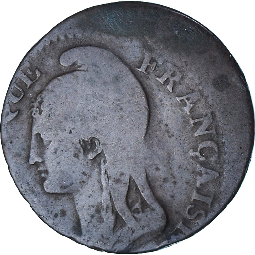 Coin, France, Dupré, 5 Centimes, AN 4, Paris, Frappe décentrée, VF(30-35)