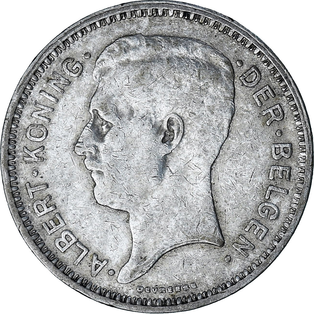 Coin, Belgium, Albert I, 20 Francs, 20 Frank, 1934, EF(40-45), Silver, KM:104.1