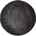 Coin, France, Louis XVI, Sol ou sou, Sol, 1791, Paris, 1er sem, VF(30-35)