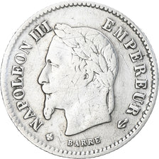 Monnaie, France, Napoleon III, 20 Centimes, 1867, Strasbourg, TTB, Argent