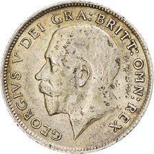 Coin, Great Britain, George V, 6 Pence, 1917, EF(40-45), Silver, KM:815