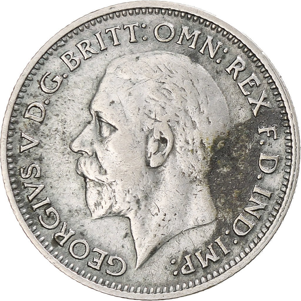 Coin, Great Britain, George V, 6 Pence, 1933, EF(40-45), Silver, KM:832