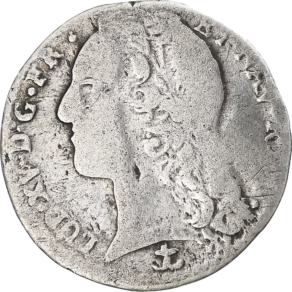 Munten, Frankrijk, Louis XV, 1/10 Écu au bandeau, 1757, Aix, ZG+, Zilver