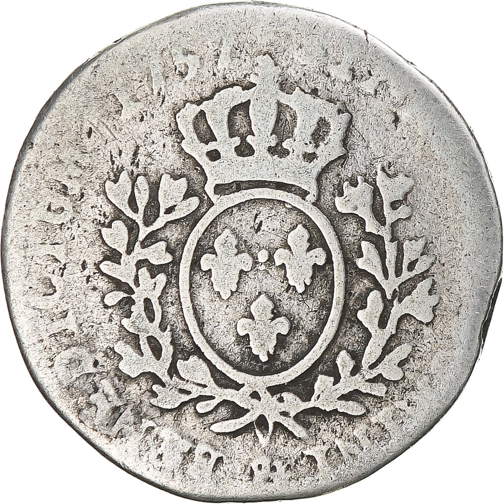Munten, Frankrijk, Louis XV, 1/10 Écu au bandeau, 1757, Aix, ZG+, Zilver