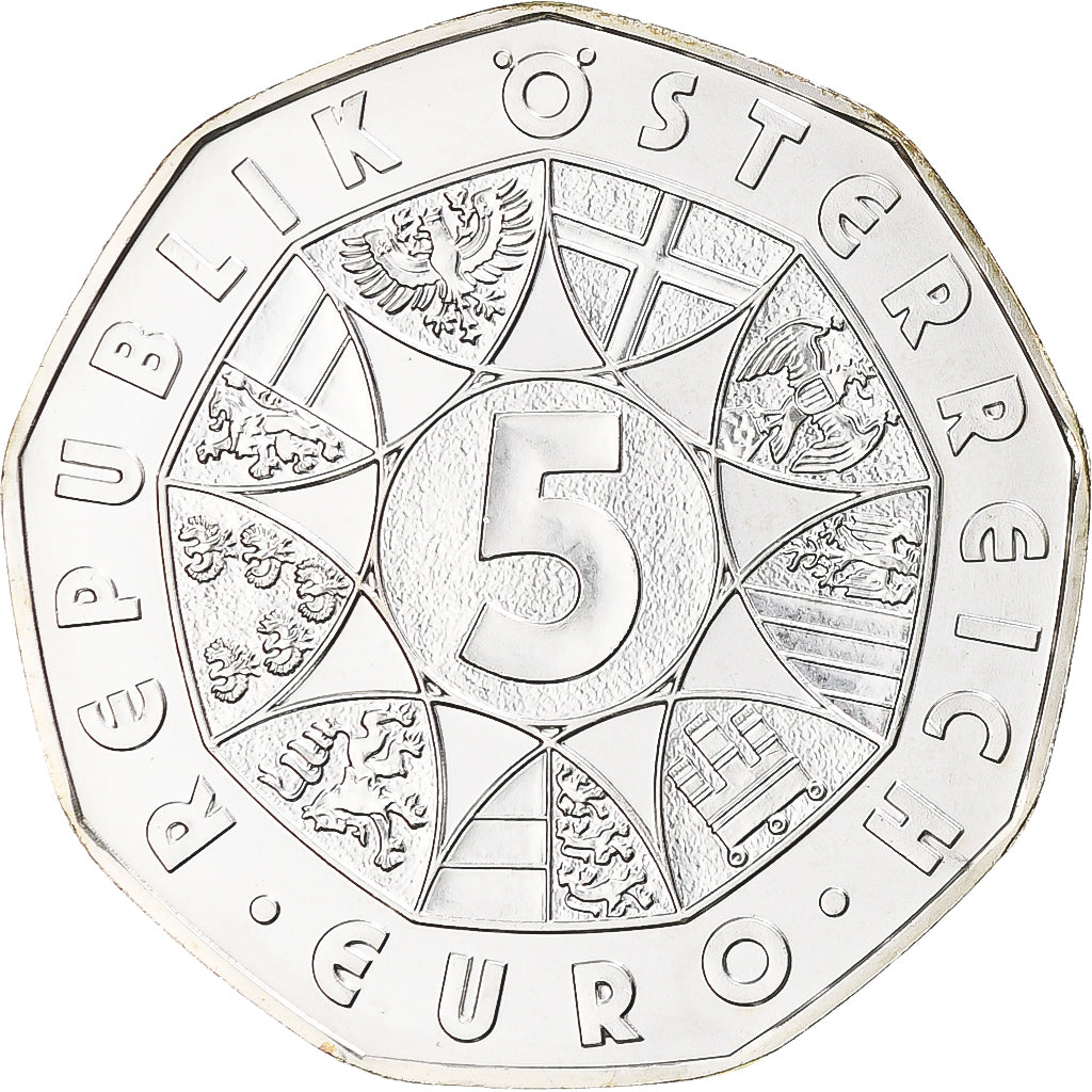 Austria, 5 Euro, 2009, MS(60-62), Silver, KM:3170