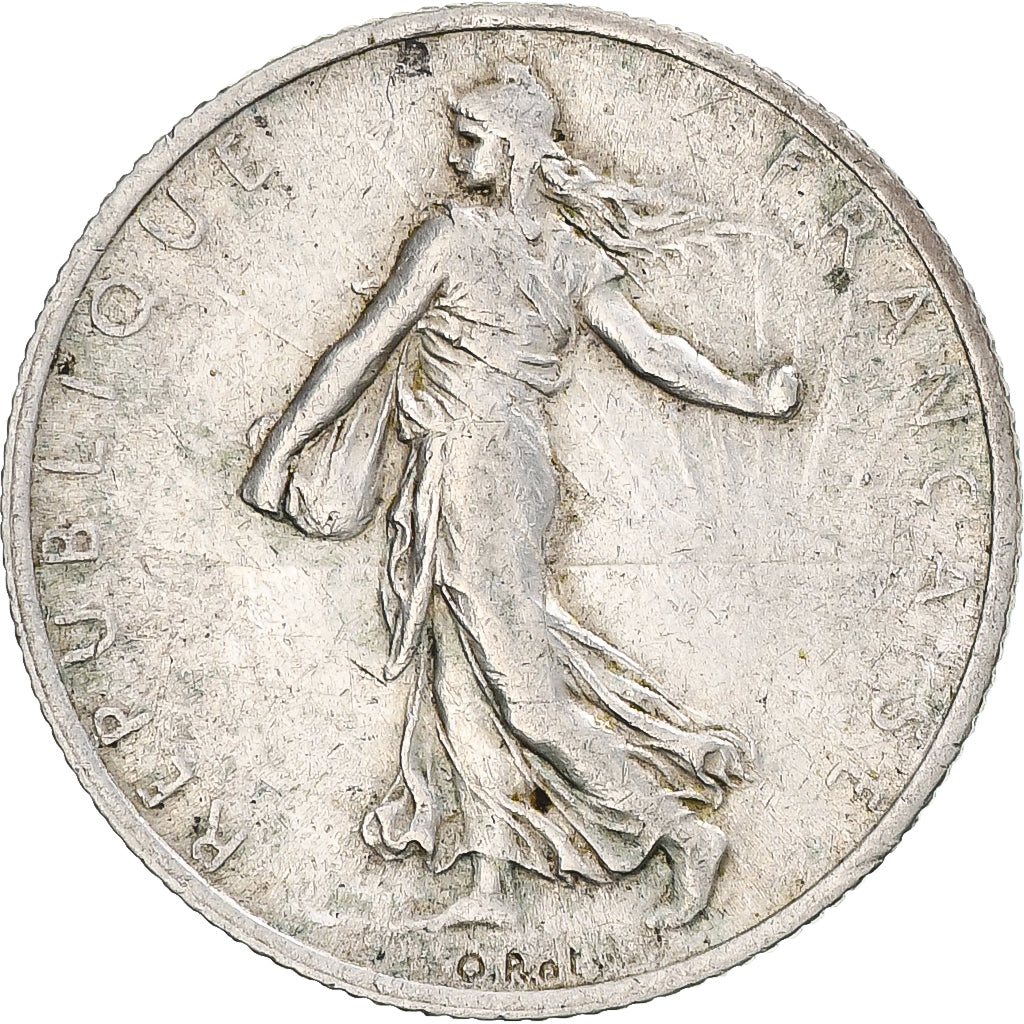 Münze, Frankreich, Semeuse, 2 Francs, 1914, Castelsarrasin, SS, Silber