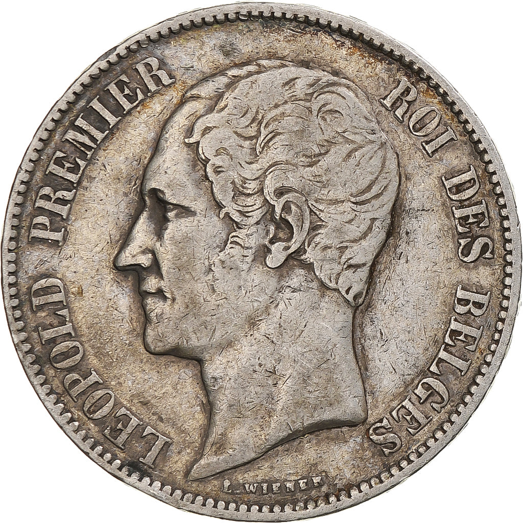 Coin, Belgium, Leopold I, 5 Francs, 5 Frank, 1865, Brussels, EF(40-45), Silver