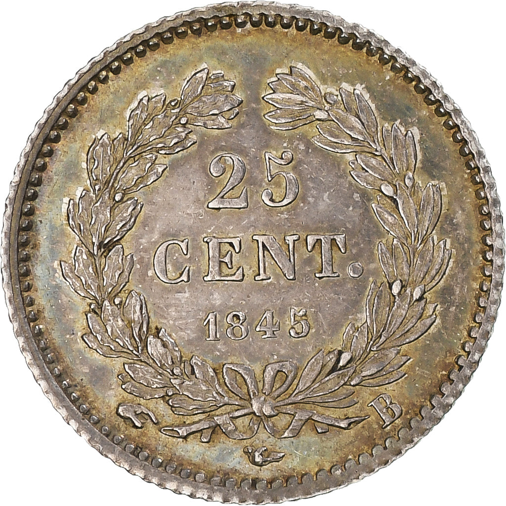 Frankreich, Louis-Philippe, 25 Centimes, 1845, Rouen, VZ, Silber, KM:755.2