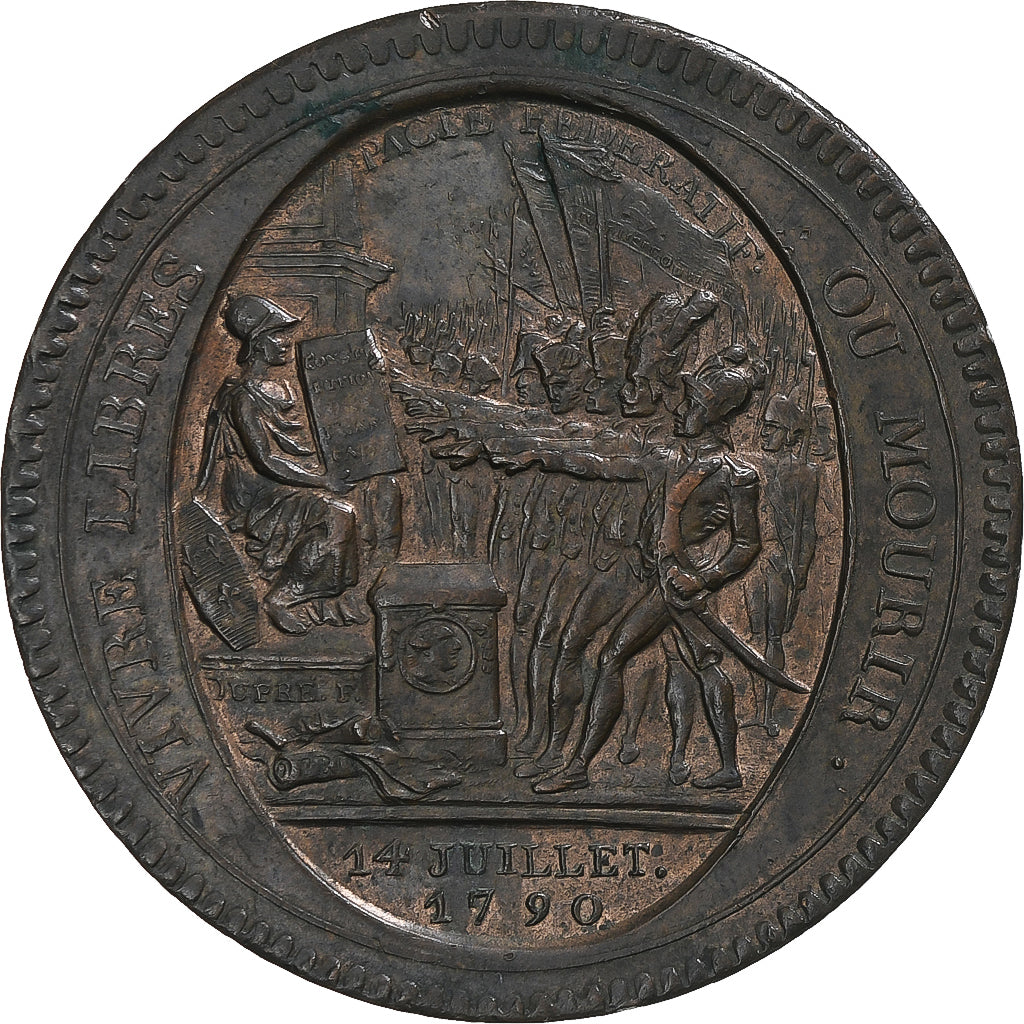 França, 5 Sols, 1792, Birmingham, Monneron, AU(50-53), Bronze, KM:Tn31
