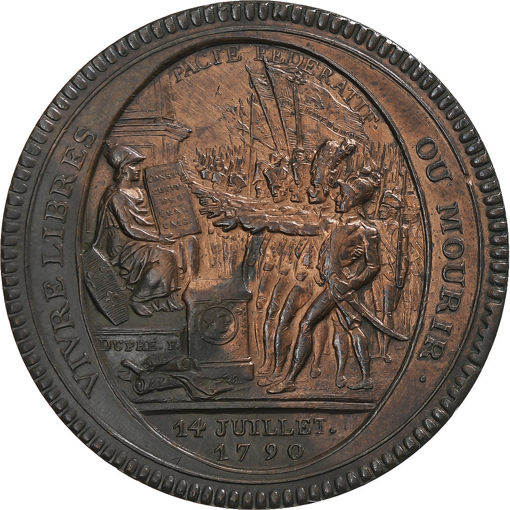 France, 5 Sols, 1792, Birmingham, Monneron, AU(55-58), Bronze, KM:Tn31