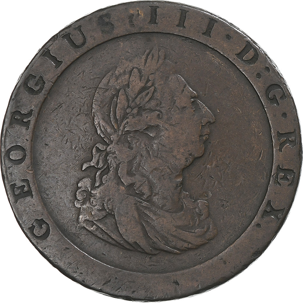 Great Britain, George III, Penny, 1797, EF(40-45), Copper, KM:618