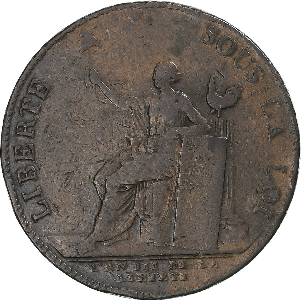 Frankreich, 2 Sols, 1791, Birmingham, Monneron, S+, Bronze, KM:Tn23, Brandon:217