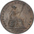 Gran Bretaña, George IV, 1/2 Penny, 1827, MBC, Cobre, KM:692