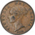 Gran Bretaña, Victoria, 1/2 Penny, 1858, MBC, Cobre, KM:726