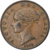 Gran Bretagna, Victoria, 1/2 Penny, 1858, BB, Rame, KM:726