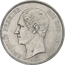 Belgium, Leopold I, 5 Francs, 5 Frank, 1849, Silver, VF(30-35), KM:17