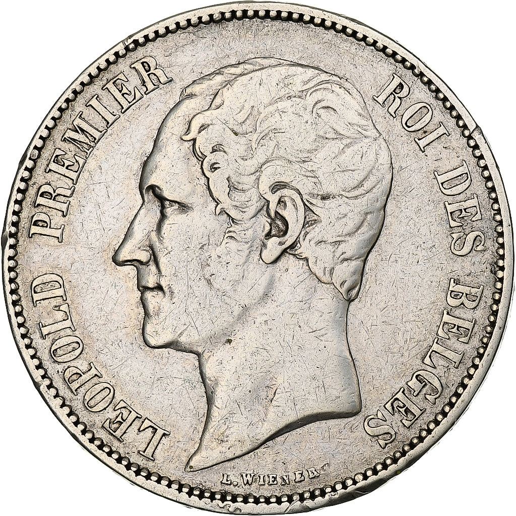 Belgium, Leopold I, 5 Francs, 5 Frank, 1850, Silver, VF(30-35), KM:17