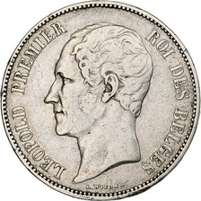 Belgium, Leopold I, 5 Francs, 5 Frank, 1850, Silver, VF(30-35), KM:17