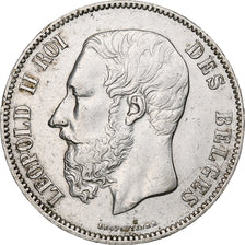 Belgium, Leopold II, 5 Francs, 5 Frank, 1873, Silver, EF(40-45), KM:24