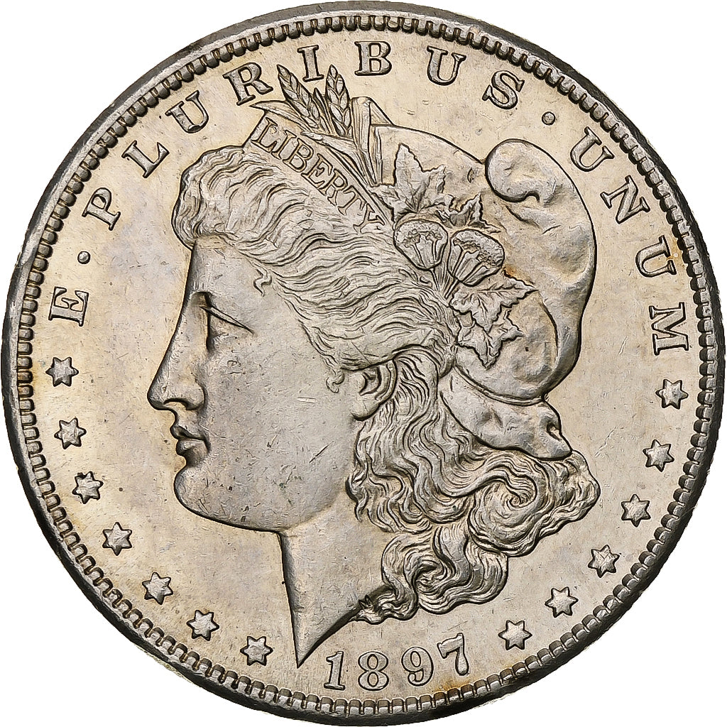 États-Unis, Morgan dollar, 1897, San Francisco, Argent, TTB+, KM:110